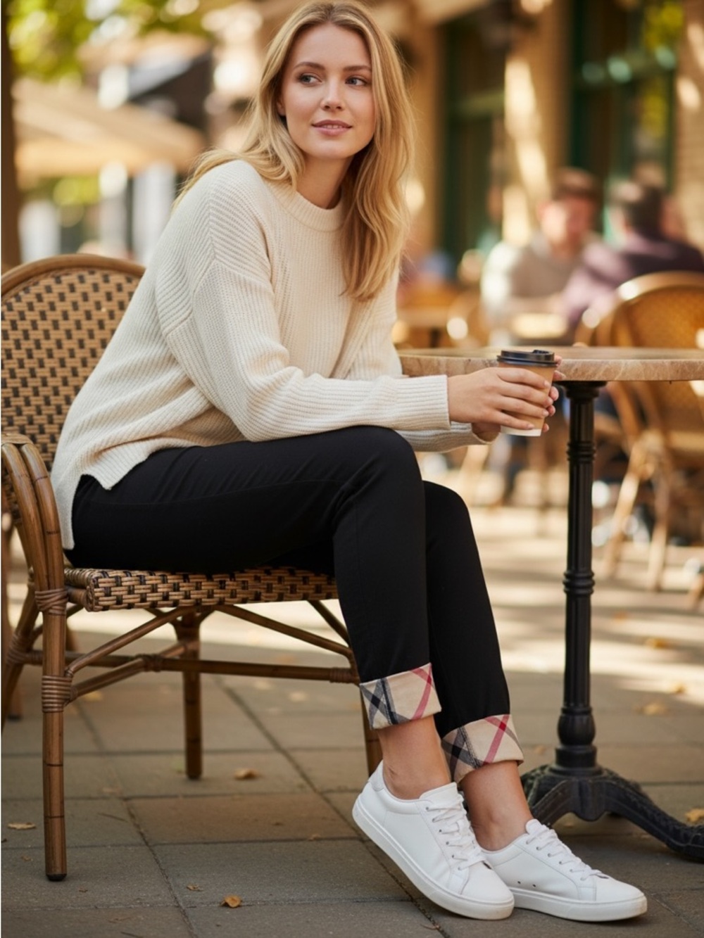 Burberry Check Cuff Leggings - Picture 2 of 4